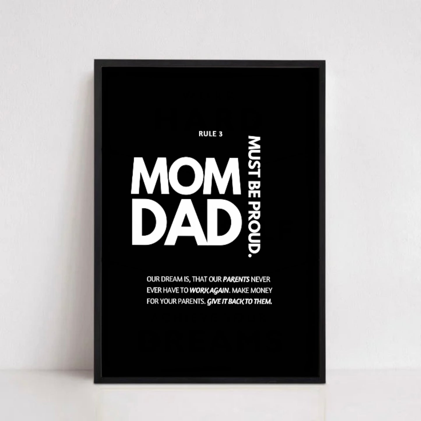 MOM AND DAD MUST BE PROUD.