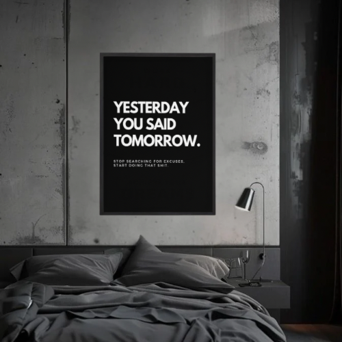 YESTERDAY YOU SAID TOMORROW.