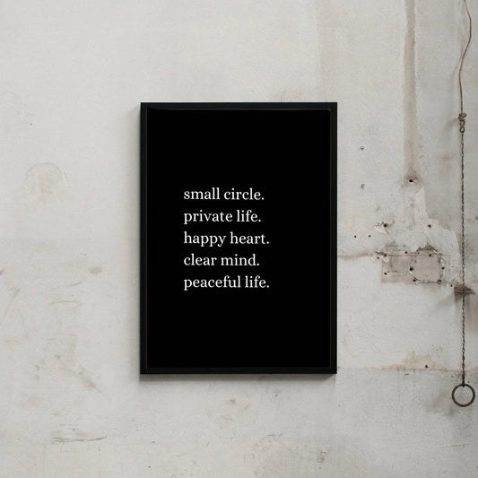 SMALL CIRCLE.