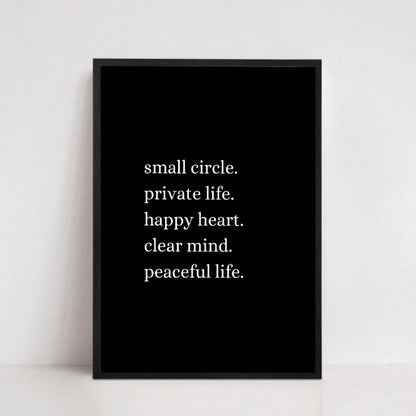 SMALL CIRCLE.
