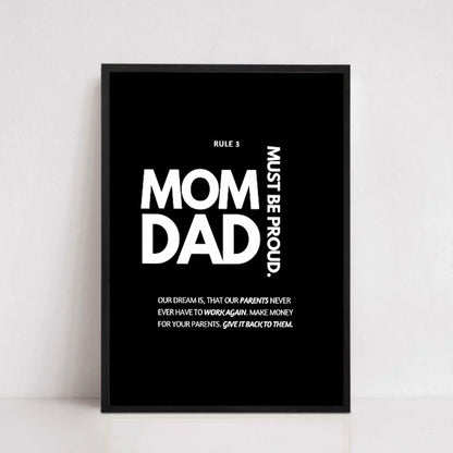 MOM AND DAD MUST BE PROUD.